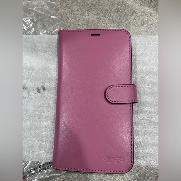 NWT rose coach iPhone X leather case - Picture 4 of 7